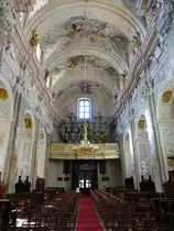 Krakau, Orgelempore in der Universit�tskirche St. Anna, Orgel erbaut von 1723 bis 1727 durch Szymon Szatkowski (04.09.2020)