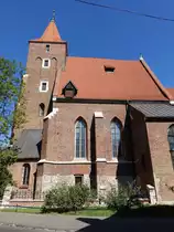 Krakau, Hl. Kreuz Kirche am Sw. Ducha Platz, erbaut im 14. Jahrhundert (04.09.2020)