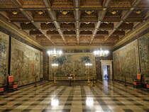 Krakau, Sala Senatorska mit Wandteppichen mit biblischen Themen im Wawel Schloss (04.09.2020)