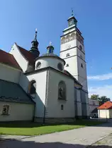 Zywiec / Saybusch, Pfarrkirche Maria Himmelfahrt, erbaut im 15. Jahrhundert, barockisiert im 17. Jahrhundert (05.09.2020)