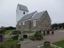 Engbjerg, Ev. Kirche, romanischer Chor und sp�tgotisches Schiff (19.09.2020)