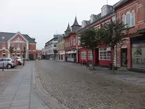 Lemvig, historische H�user am Hauptplatz Torvet (19.09.2020)