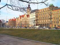 Leipzig, Blick Richtung Neues rathaus, 2004