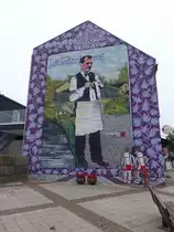 Aars, bemalte Hauswand in der Himmerlandsgade Stra�e (22.09.2020)