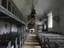 Steinbergkirche, Innenraum der evangelischen St. Martin Kirche (25.09.2020)