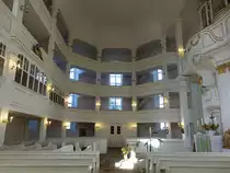 Lohmen, barocker Innenraum der evangelischen Dorfkirche (04.10.2020)