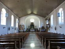 Oberbach, Innenraum der kath. Pfarrkirche Maria Himmelfahrt (08.07.2018)