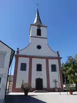 J�hlingen, kath. Pfarrkirche St. Martin, erbaut von 1782 bis 1784 durch den Baumeister Christian Messing (12.08.2017)