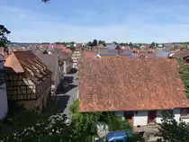 Ausblick auf die Steiner Stra�e in K�nigsbach, Enzkreis (12.08.2017)