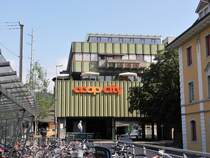 Baden, ehemaliges Warenhaus EPA erffnet am 26. Oktober 1972. Coop City seit dem 10. April 2003. Von der Bahnhofstrasse aus fotografiert am 22.08.2012