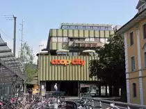 Baden, ehemaliges Warenhaus EPA er�ffnet am 26. Oktober 1972. Coop City seit dem 10. April 2003. Von der Bahnhofstrasse aus fotografiert am 22.08.2012