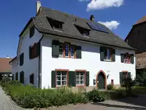 Hauingen, das evangelische Pfarrhaus von 1560, �ltestes geb�ude im Ort, Juli 2020