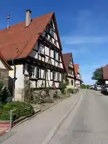 Schmie, Fachwerkh�user in der Lienziniger Stra�e (12.08.2017)