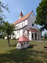 Harthausen, kath. Pfarrkirche St. Michael, erbaut bis 1911 (19.08.2018)