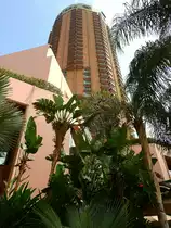 Das Hotel  Sofitel Cairo Nile El Gezirah  auf der S�dspitze der Nilinsel  Zamalek  in Kairo. Aufnahme vom 25.04.2017.