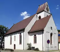 H�llstein, die evangelische Kirche St.Margarethen, geht zur�ck auf das 14.Jahrhundert, Juli 2020