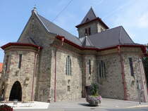 Oberndorf, kath. Stadtkirche St. Michael, erbaut ab 1272, erweitert 1926 (19.08.2018)