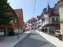 Oberndorf, H�user und Gesch�fte in der Hauptstra�e (19.08.2018)