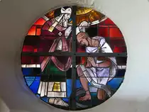 Kirchenbirkig, Glasfenster in der kath. Pfarrkirche St. Johannes (13.10.2018)