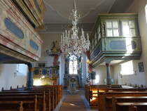 Hchheim, barocker Innenraum der evangelischen Kirche (15.10.2018)