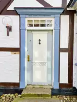 Eingangstr an der Gasse Uldgade in Tnder (deutsch: Tondern - friesisch: Tuner) in Snderjylland/Nordschleswig. Aufnahme: 22. Februar 2021.