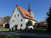 Rieth, evangelische Allerheiligenkirche, erbaut 1682 (15.10.2018)