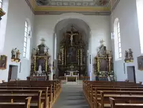 Nordheim von der Rh�n, Alt�re in der kath. St. Johann Baptist Kirche (16.10.2018)