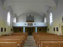 Bayerbach, Orgelempore in der kath. Pfarrkirche St. Peter (20.10.2018)