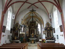 Prienbach, Innenraum der kath. Pfarrkirche St. Stephan (20.10.2018)