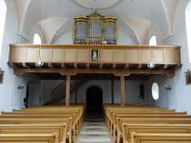 Rainding, Orgelempore in der kath. Pfarrkirche St. Michael (20.10.2018)