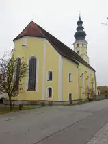 Sammarei, kath. Wallfahrtskirche Maria Himmelfahrt, erbaut ab 1619 durch Isaak Bader (20.10.2018)
