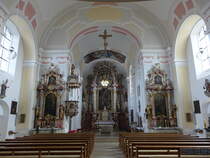 Hutthurm, barocke Altre in der kath. Pfarrkirche St. Martin (21.10.2018)