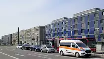 Freiburg, Berliner Allee, neuerbaute Wohngeb�ude, M�rz 2021