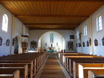 Rathsmannsdorf, Innenraum der kath. Pfarrkirche St. Ulrich (22.10.2018)