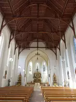 Tittling, neugotischer Innenraum der kath. Pfarrkirche St. Vitus (22.10.2018)