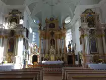 Ettenberg, barocke Alt�re in der Wallfahrtskirche Maria Heimsuchung (10.11.2018)