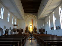Lenzkirch, Innenraum der kath. Pfarrkirche St. Nikolaus (26.12.2018)