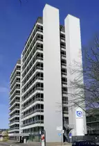 Freiburg, das Chemie-Hochhaus der Universit�t im Institutsviertel, M�rz 2021