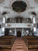 Gurtweil, Orgelempore in der St. Simon und Judas Kirche (30.12.2018)