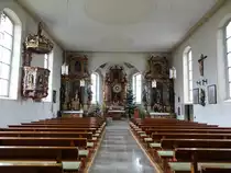 Lottstetten, Alt�re in der kath. Pfarrkirche St. Valentin (30.12.2018)