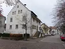 Rheinheim, J�gerhaus am Rathausring, heute Ortsmuseum (30.12.2018)