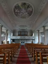 Unterlauchringen, Orgelempore in der kath. Pfarrkirche Herz Jesu (30.12.2018)