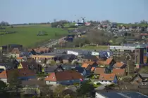 S�nderborg (deutsch: Sonderburg) Blick vom Hotel Alsik Steigenberger auf Sundewitt. Im Hintergrund ist die D�ppeler M�hle zu sehen. Aufnahme: 20. April 2021.