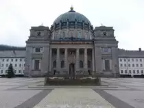 St. Blasien im Schwarzwald, fr�hklassizistischer Dom St. Blasien, erbaut von 1771 bis 1781 aus Buntsandstein aus Unteralpfen, Bauleiter Franz Josef Salzmann (31.12.2018)