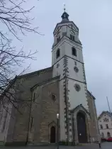 Neuhausen, kath. Pfarrkirche St. Petrus und Paulus, erbaut von 1850 bis 1852 (03.02.2019)