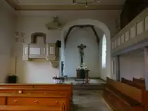 Obert�rkheim, Innenraum der evangelischen Petruskirche (03.02.2019)