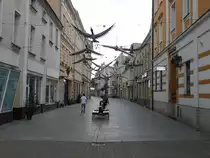 Leszno / Lissa, H�user und Skulpturen in der Koscielna Stra�e (12.06.2021)