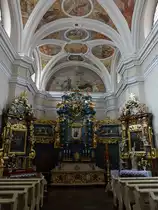 Poznan / Posen, Innenraum der Kirche des allerheiligsten Blutes Jesu in der Kramarska Straße, erbaut 1704 (12.06.2021)