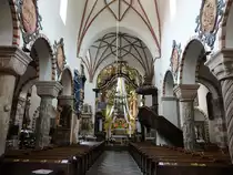 Strzelno / Strelno, Innenraum der Dreifaltigkeits- und Marienkirche (12.06.2021)
