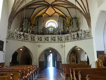 Radom, Orgelempore in der Klosterkirche St. Katharina (14.06.2021)